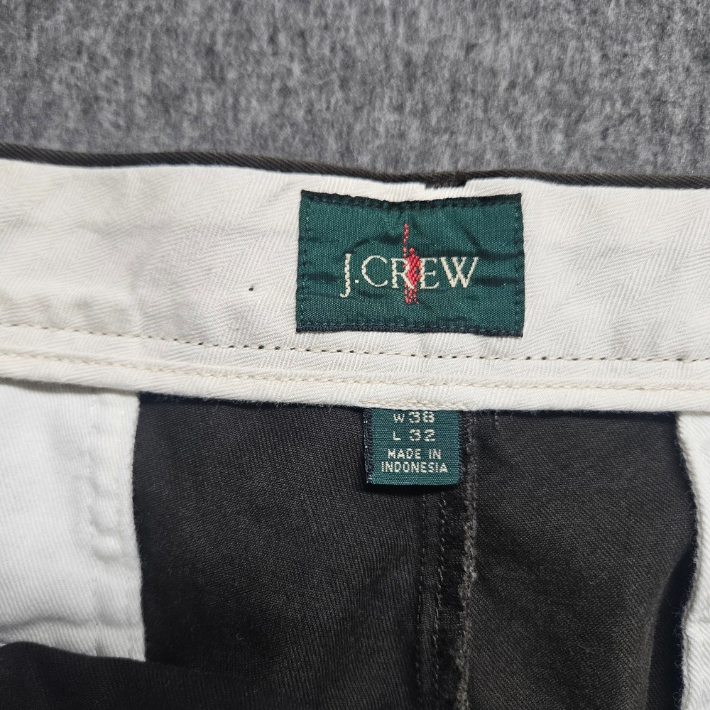 J.Crew Oarsmen Broken-In Straight Pants Mens 38x32 Brown Chino Trousers Cotton - Picture 4 of 10